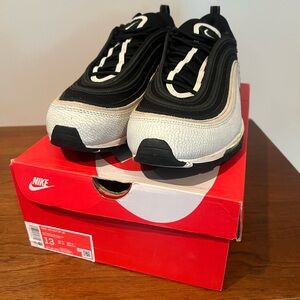 Nike Air Max 97s Sail and Black